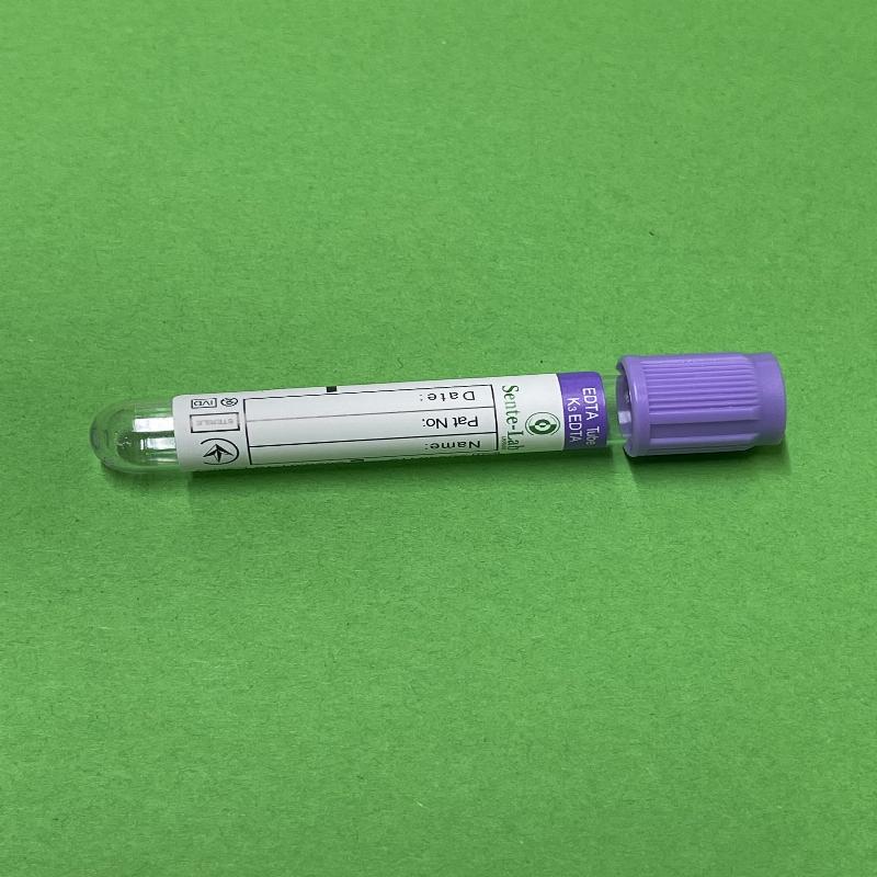 Пробірка Вакуумна 13*75 мм, для забору крові 3 мл, "SENTE-LAB", стерильна, з К3 ЕДТА для IVD